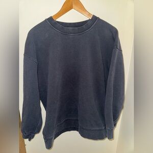 LuLuLemon Black faded crew neck